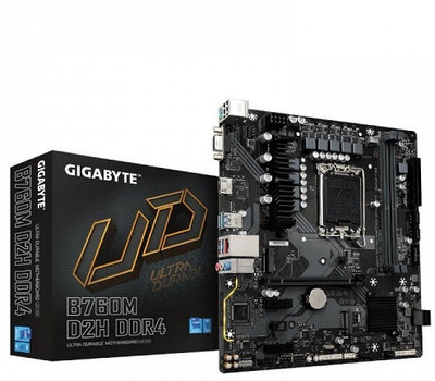 GIGABYTE B760M D2H DDR4 LGA 1700Socket Micro-ATX Intel B75 Chipset DDR4 Motherboard for Desktop