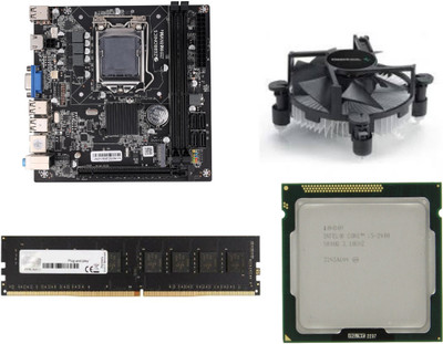 ZEBRONICS H61-i5-8GB-PFAN-COMBO LGA 1155Socket ATX Intel H61 Express  Chipset DDR3 Motherboard for Laptop