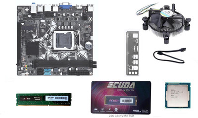 ZEBRONICS H81M2+ Starlite 256GB NVME SSD & 8GB RAM with Intel Core i3 Processor combo set LGA 1150Socket ATX Intel H81 Express Chipset DDR3 Motherboard for Desktop ZEBRONICS H81M2+ Starlite 256GB NVME SSD & 8GB RAM with Intel Core i3 Processor combo set LGA 1150Socket ATX Intel H81 Express Chipset DDR3 Motherboard for Desktop