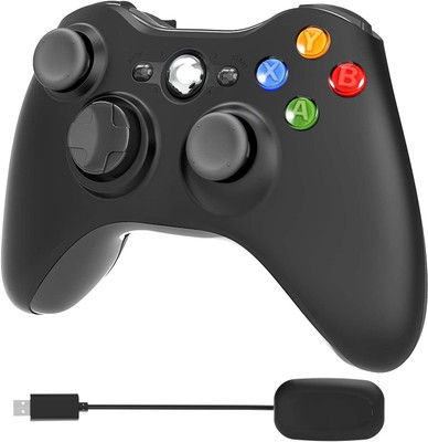 Lussata Xbox 360 Wireless Controller with USB Receiver Xbox 360 and PC 3000  Motion Controller(Black, For PC)