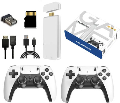 Game Stick Pro 4K Wireless TV Game Console with Dual 2.4G Controllers Limited Edition(Code in the Box - for PSP)