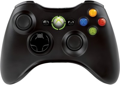 Hgworld Microsoft Xbox 360 Wireless Controller Gamepad Joystick Dual Vibration  Motion Controller(Black, For Xbox, Xbox One, PC)