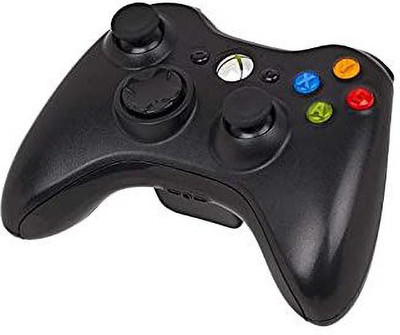 GAMESGURU Xbox 360 Wireless Controller, 2.4GHZ Xbox 360 Controller Gamepad Joystick  Motion Controller(Black, For Xbox)