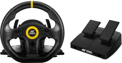 Ant Esports GW180 Corsa Gaming Racing Wheel with Pedals, 13 action Buttons(Carbon Black, For PC, PS3, PS4, Xbox, Xbox One)
