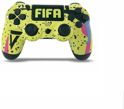 HG WORLD Playstation Dualshock 4 Joystick Wireless for PS4 Gamepad Motion Controller  Motion Controller(Fifa Yellow Edition, For PS4, PC)
