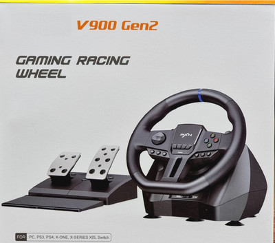 HG WORLD PXN V900 GEN2 Gaming Racing Steering Wheel Simulator 270/900 for Switch  Motion Controller(Black, For PC, PS3, PS4, Xbox, Xbox One)