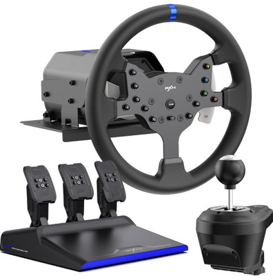 PXN V99 Force Feedback Gaming Racing Wheel 270/900 Degree  Motion Controller(Black, For PS4, Xbox, PC, PS3)