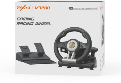 HG WORLD PXN V3 Pro Gaming Racing Steering Wheel Simulator 270/900° for Switch  Motion Controller(Black, For PC, PS3, PS4, Xbox, Xbox One)