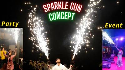 Sauralya Hand Held Pyro Gun for Cold Pyro for Private Parties, Functions , Wedding Diwali Gun