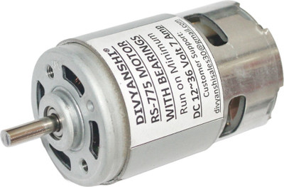 Divyanshi RS-775WF DC Motor With Bearing 24 Volt 14100 RPM, 12 Volt 7000RPM, 36 V 21200RPM DC Brushed Motor