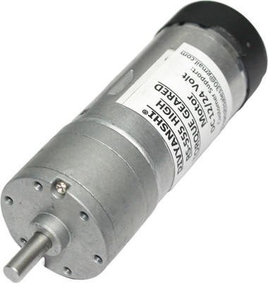 Divyanshi 555 Geared Motor 24 Volt 24 RPM, 12 Volt 12 RPM DC Brushed Motor
