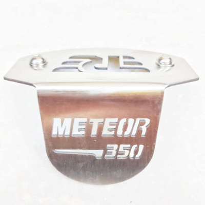 road religion Front Brake Cylinder Guard/Protector for Meteor 350 Motorcycle Fork Cover(Silver)