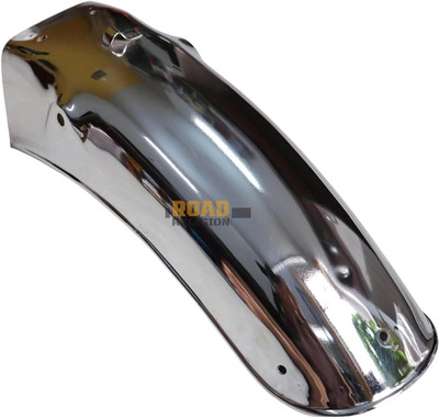 road religion Chrome Rear Mudguard/Fender compatible with Yamahaa RX100/RX135 - Chrome Bike Fairing Kit
