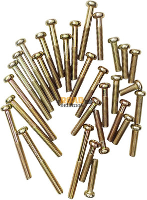 road religion Engine Screw Kit Compatible with Yamaha RX100/ RX135 Motorcycle Fork Cover(Gold)