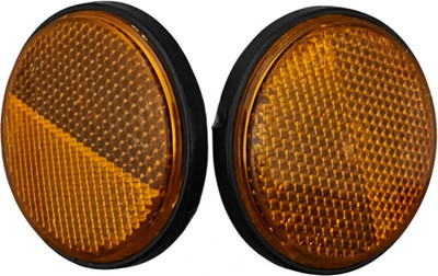 Chinkraft Universal Reflectors - Universal Reflectors - Compatible with All bikes Motorcycle Fork Cover(Orange)