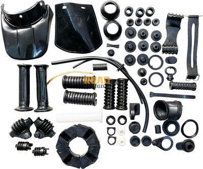 road religion ubber Kit for Yamaha RX100, RX135, RXG135 Motorcycle Fork Cover(Black)