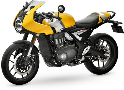 Triumph Thruxton 400 Booking for Ex-Showroom Price(Metallic Racing Yellow/Aluminium Silver)
