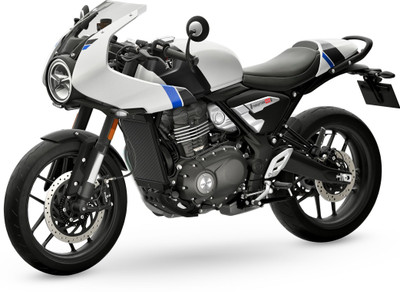 Triumph Thruxton 400 Booking for Ex-Showroom Price(Pearl Metallic White/
Storm Grey)