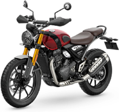 Triumph Scrambler 400 X Booking for Ex-Showroom Price(Volcanic Red/Phantom Black)