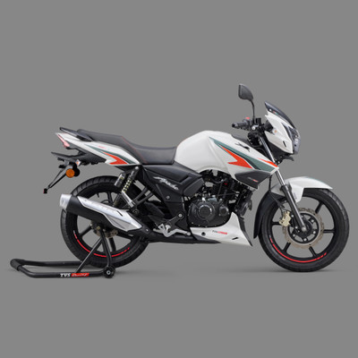 TVS Apache RTR 160 (RM Disc BT) Booking for Ex-Showroom Price(Pearl White)