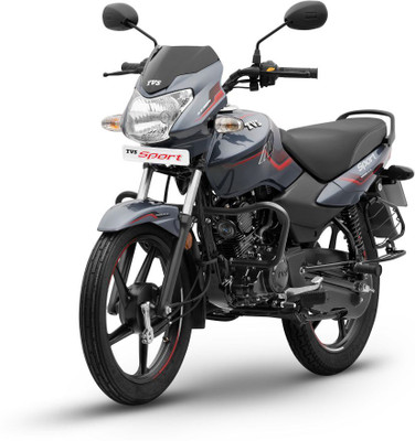 TVS Sport (ES+) Booking for Ex-Showroom Price(Grey Red)