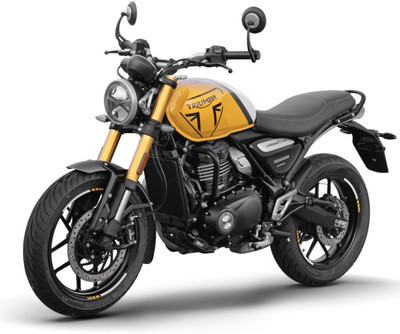 Triumph Speed 400 MY25 Booking for Ex-Showroom Price(Racing Yellow/Pearl Metallic White)