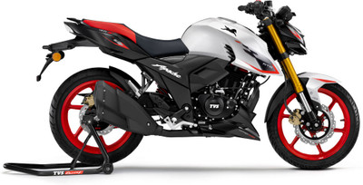 TVS Apache RTR 160 4V DC ABS USD variant Booking for Ex-Showroom Price(Pearl White)