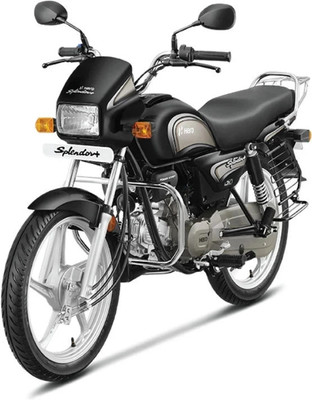 Hero Splendor+ Non i3S Booking for Ex-Showroom Price(Black with Silver)
