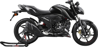 TVS Apache RTR 160 4V (RM Drum Black Edition) Booking for Ex-Showroom Price(Glossy Black)