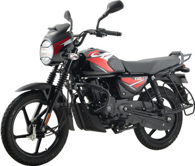 BAJAJ CT 110X Booking for Ex-Showroom Price(Ebony Black Red Decal)