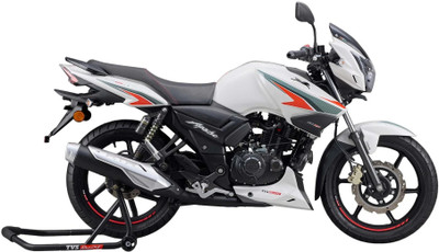 TVS Apache RTR 160 (RM Drum) Booking for Ex-Showroom Price(Pearl White)