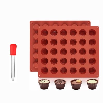 Husaini Mart Silicone Chocolate Mould 30(Pack of 2)