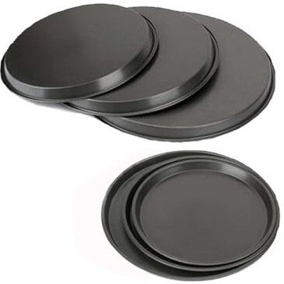 CAKE DECOR Carbon Steel Tart/Pie Mould 1(Pack of 3)