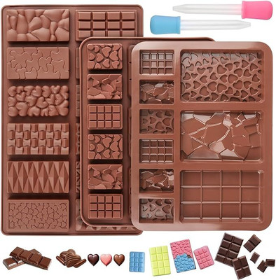 Husaini Mart Silicone Chocolate Mould 12(Pack of 3)