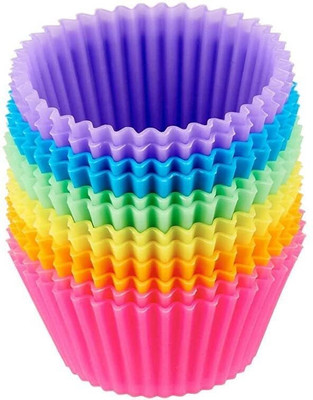 TWINKLE PARADISE Silicone Cupcake/Muffin Mould 12(Pack of 1)