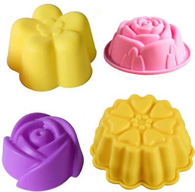 Hussain mart Silicone Cupcake/Muffin Mould 8(Pack of 8)
