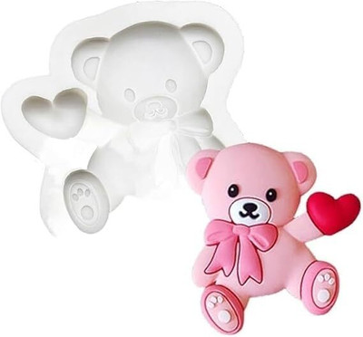 MARHABA TRADERS Silicone Fondant & Gum paste Mould LEGACYCART Bear Heart Silicone Sugarcraft Mold Resin Tools Chocolate Lollipop Cupcake Fondant Cake Decoration(Pack of 1)