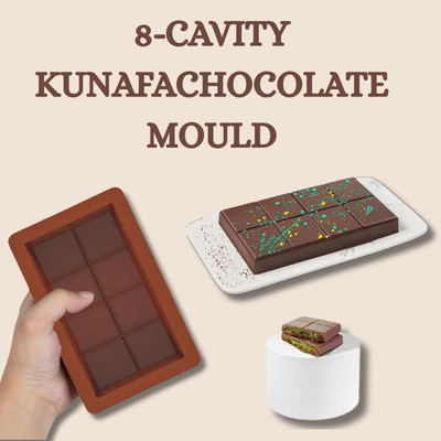 ADMONITION Silicone Chocolate Mould 8 Cavity Chocolate Mould(Pack of 1)