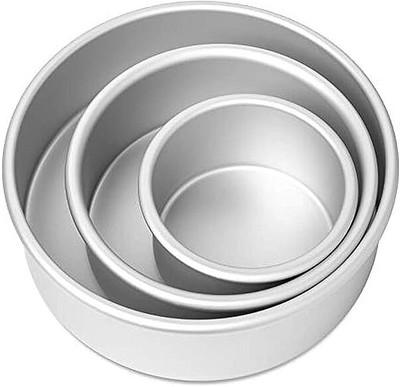 CREW4 Aluminium Cake Mould 3(Pack of 3)