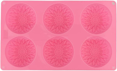 GIRIKANDRA ENTERPRISE Silicone Cupcake/Muffin Mould 6(Pack of 1)