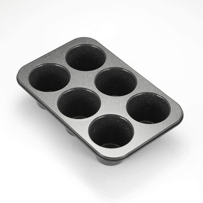 SS Enterprises Aluminium Cupcake/Muffin Mould 6(Pack of 1)