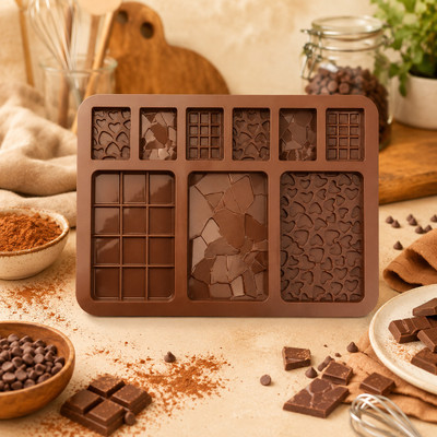 ALAMDAAR Silicone Chocolate Mould 9(Pack of 1)