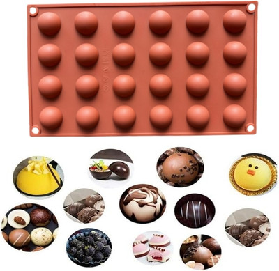 GLAMAXY Silicone Chocolate Mould 24(Pack of 1)