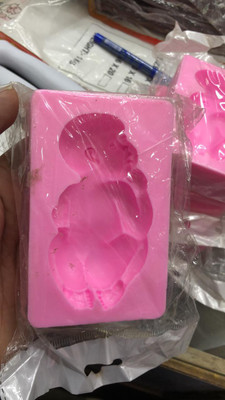 Peppa world Silicone Fondant & Gum paste Mould Big Silicone Sleeping Child Baby Mold Fondant Moulds Chocolate Cake Decorating Tools Clay Art(Pack of 1)