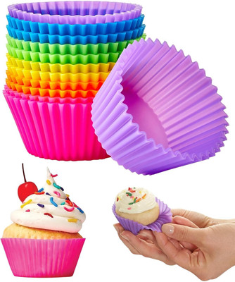 Curated Cart Silicone Cupcake/Muffin Mould 6(Pack of 6)