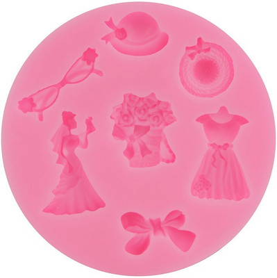Flour Butter Chocolate Silicone Fondant & Gum paste Mould 0(Pack of 1)