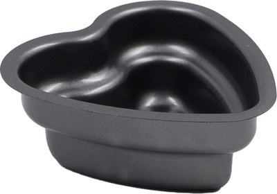 JAMBOREE Carbon Steel Cake Mould 4.5 Inch X 4.5 Inch for 250g Bento Cake Mould Heart Tin Cake Mold Pan(Pack of 1)