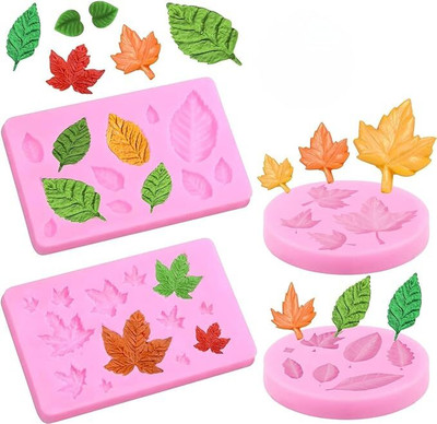Husaini Mart Silicone Fondant & Gum paste Mould 12(Pack of 4)