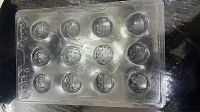 BAKERS4U PVC Chocolate Mould 12(Pack of 1)