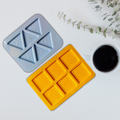 MoldBerry Silicone Cookie/Macroon tray 2(Pack of 2)